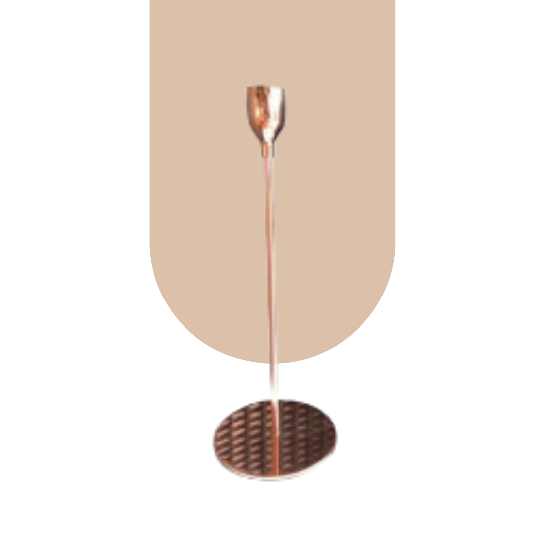  Candle Holder - Single Holder Rose Gold Medium